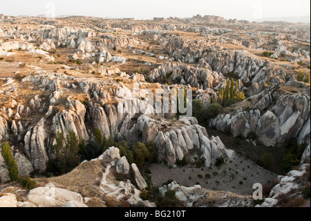 Paesaggio di erosione in Cappadocia, Nevsehir Provincia, Turchia Foto Stock