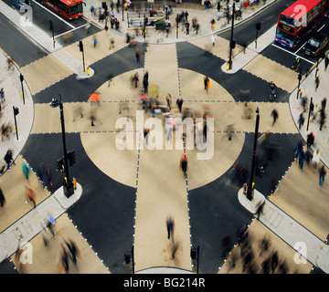 Il nuovo Oxford Circus attraversamento pedonale. Foto Stock