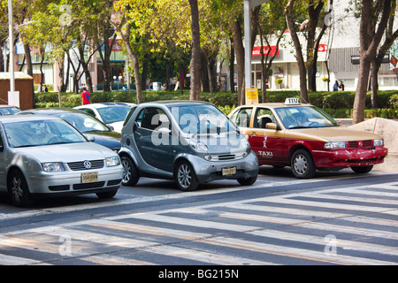 Mercedes Bez Fortwo Smart Auto in Città del Messico Foto Stock