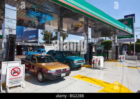 Pemex stazione di gas di Città del Messico Foto Stock