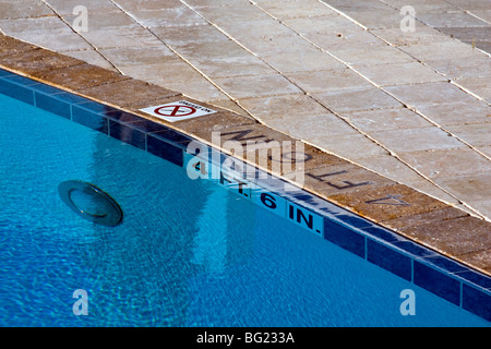 Varie viste di un condominio piscina. Foto Stock