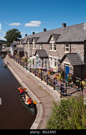 Canal Wharf a Brecon Galles REGNO UNITO Foto Stock