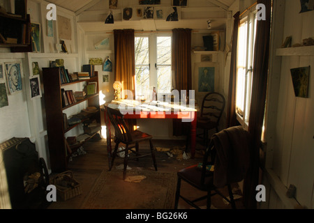 Dylan Thomas del capannone di scrittura, Laugharne, Carmarthenshire, South West Wales, Regno Unito Foto Stock