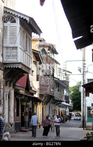 Ndia Kuu, Città Vecchia, Mombasa, in Kenya Foto Stock