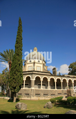 Israele, la Chiesa delle beatitudini sul Monte delle Beatitudini Foto Stock