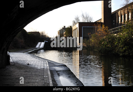 Grand Union Canal a Camp Hill serrature, Bordesley, Birmingham, Regno Unito Foto Stock