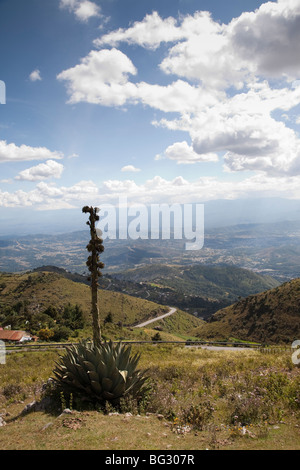 El Mirador a circa 3300 metri è il punto di vista sulla Sierra de los Cuchumatanes, Guatemala. Foto Stock