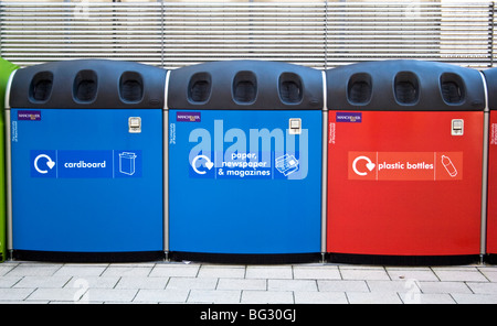 Servizi di riciclaggio, Università di Manchester, UK. Foto Stock