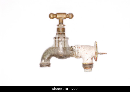 Questa forte ottone antico tocca ha mostrato una forza di progettazione e di fabbricazione. Foto Stock