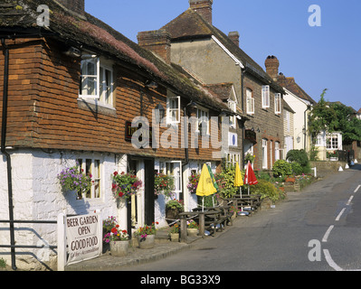 Il cigno di un palazzo del XIV secolo strada Village Inn in Fittleworth West Sussex England Regno Unito Gran Bretagna. Foto Stock