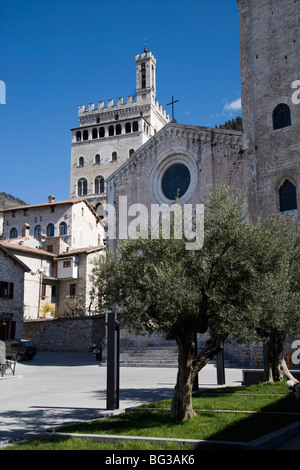 Palazzo dei Consoli, Gubbio in Umbria, Italia, Europa Foto Stock