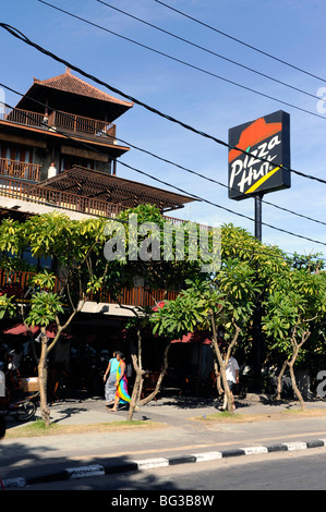 Pizza Hut in Kuta Beach, Bali, Indonesia Foto Stock