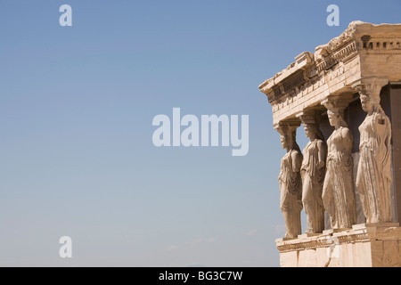 L'Eretteo tempio, Acropolis, Sito Patrimonio Mondiale dell'UNESCO, Atene, Grecia, Europa Foto Stock