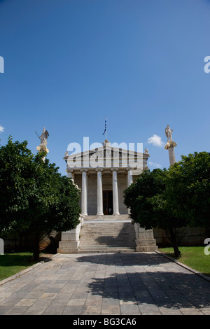 L'Accademia di Atene, Atene, Grecia, Europa Foto Stock