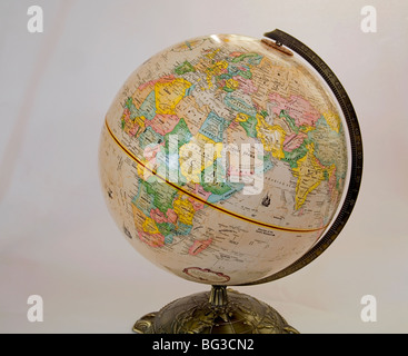 Globo mondo pianeta Terra mappa del mondo della geografia mondiale