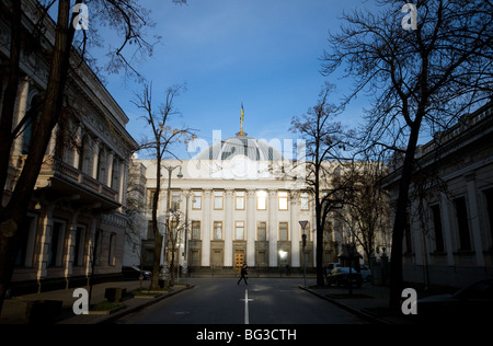 Parlamento ucraino edificio a Kiev Foto Stock