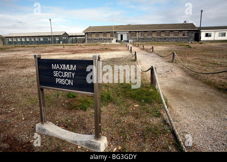 La prigione di Robben Island, Cape Town, Sud Africa e Africa Foto Stock