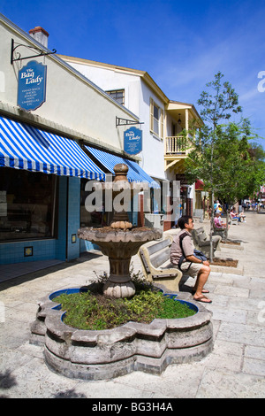 San George Street, Quartiere Spagnoli, Sant'Agostino, Florida, Stati Uniti d'America, America del Nord Foto Stock