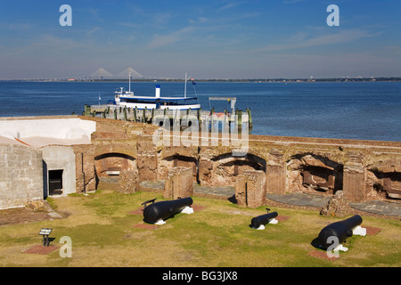 Fort Sumter monumento nazionale, Charleston, Carolina del Sud, Stati Uniti d'America, America del Nord Foto Stock