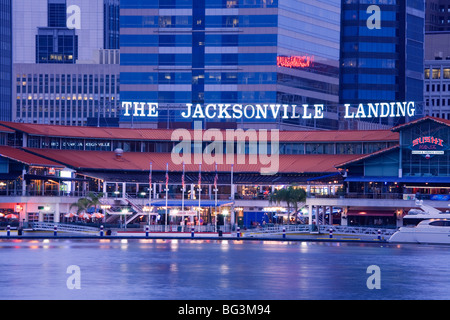 Il Jacksonville Landing, Jacksonville, Florida, Stati Uniti d'America, America del Nord Foto Stock