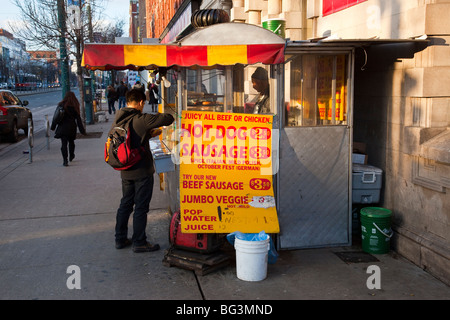 Hot Dog stand a Toronto in Canada Foto Stock