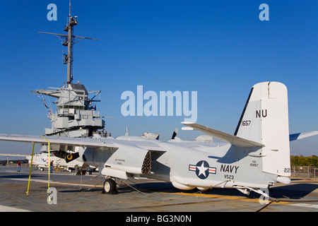 USS Yorktown portaerei, Patriots Point Naval e il Museo Marittimo, Charleston, Carolina del Sud, Stati Uniti d'America Foto Stock