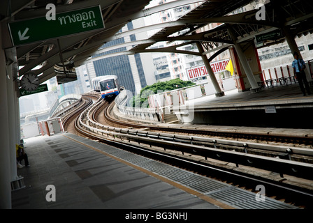 BTS skytrain, Bangkok, Thailandia, Sud-est asiatico, in Asia Foto Stock