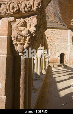 San Juan de la Peña monastero, Jaca, Aragona, Spagna, Europa Foto Stock