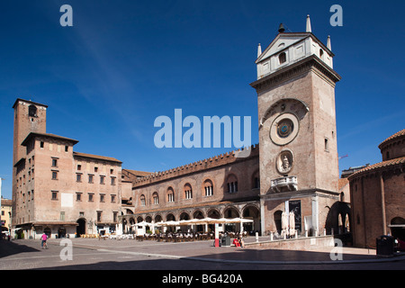 L'Italia, Lombardia, Mantova, Piazza Broletto, Palazzo Broletto e itinerari segreti di Palazzo Ducale Foto Stock