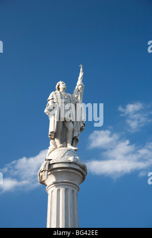 Puerto Rico, San Juan, città vecchia, Plaza Cristobal Colon Foto Stock