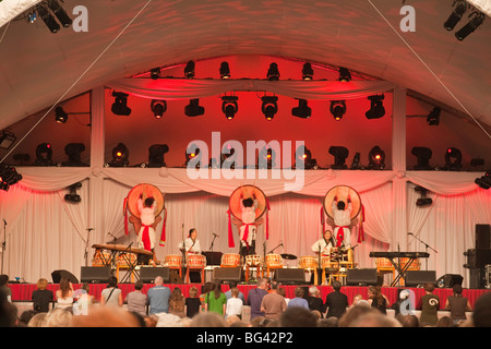 Inghilterra, Londra, Tower Hill, la Torre di Londra, Tower Festival, batteristi giapponese Foto Stock