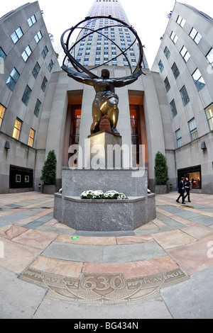 Rockfeller Center, Quinta Avenue, Manhattan, New York City, Stati Uniti d'America Foto Stock