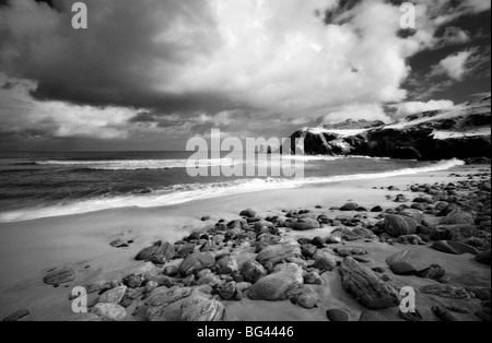 Immagine infrarossa di Dalmore beach, isola di Lewis, Ebridi, Scotland, Regno Unito Foto Stock