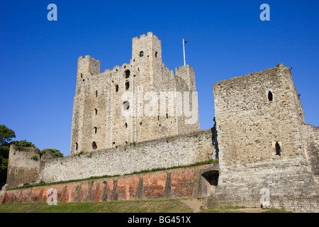 Inghilterra, Kent, Rochester, Rochester Castle Foto Stock