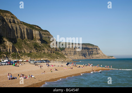 Inghilterra, East Sussex, Hastings, Hastings Beach Foto Stock