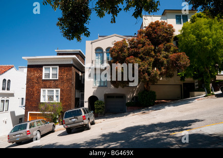 Stati Uniti, California, San Francisco, Lombard Street Foto Stock