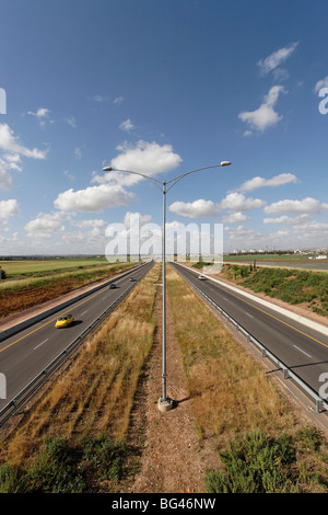 Israele, Shephelah. Autostrada 6, Yitzhak Rabin Cross israele strada Foto Stock