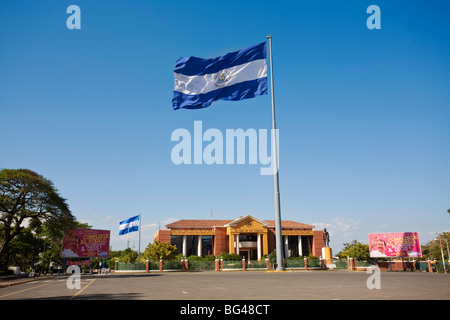 Nicaragua, Managua, zona monumentale, Plaza de la Republica, Casa Presidencial, Ufficio dell attuale Presidente Foto Stock