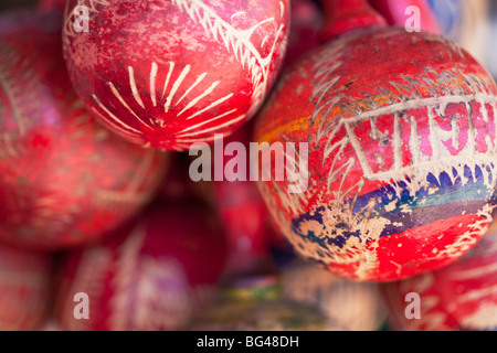 Nicaragua, Masaya Mercado Artesanias, Nazionale degli Artigiani di mercato, le Maracas Foto Stock