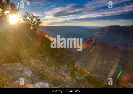 Stati Uniti d'America, Arizona, Grand Canyon, dalla vista del deserto Foto Stock