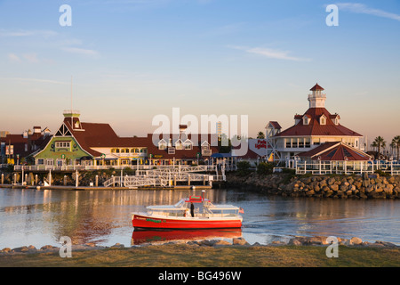 Stati Uniti, California, Long Beach, villaggio litoraneo boardwalk Foto Stock