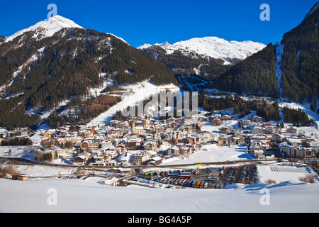 Europa austria, tirolo, Ischgl in inverno Foto Stock