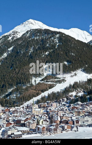 Europa austria, tirolo, Ischgl in inverno Foto Stock