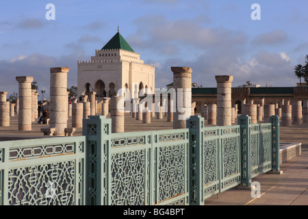 Mausoleo di Mohammed V, Rabat, Marocco, Africa Settentrionale, Africa Foto Stock