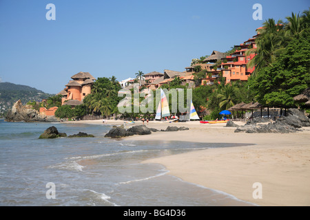 Playa La Ropa, Zihuatanejo, Guerrero membro, Messico, America del Nord&#10; Foto Stock