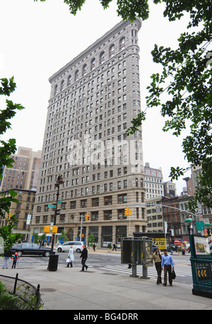 Flatiron Building, Broadway, Manhattan, New York, New York, Stati Uniti d'America, America del Nord Foto Stock