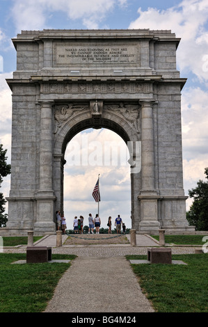 Il National Memorial Arch Valley Forge National Park Foto Stock