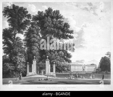 Clare College Gate e Gibb dell'edificio. King's College Foto Stock