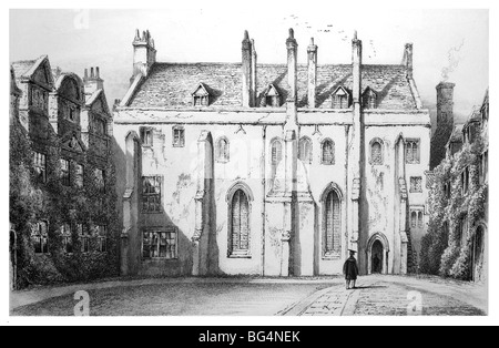 Il Pembroke College di Cambridge - Hall Foto Stock