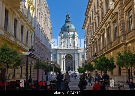 Dalla Basilica di Santo Stefano, a Budapest, capitale di Ungheria Foto Stock
